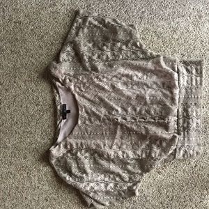 Tan bell sleeved shirt